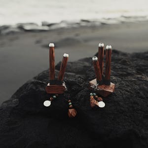 Handmade Kuripe Pipe for Shamanic Herb Ceremony