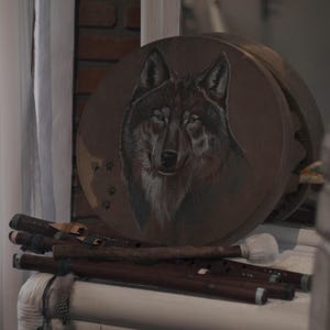 Handmade Shamanic Drum 40 cm  with Adjustable Tension – Unique Membrane Technology