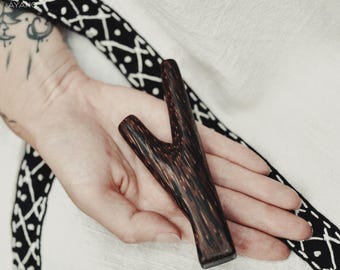 Ambachtelijk vervaardigde Kuripe-pijp voor Hapé Ceremony Rituals