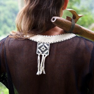 Made from 100% eco-friendly cotton and featuring open-mesh fabric, this shaman shirt ensures breathability and comfort in any setting, from bustling festivals to tranquil daily life