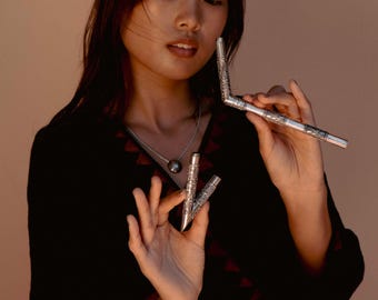Sterling Silver Kuripe: Ethnically Patterned Shamanic Self Applicator