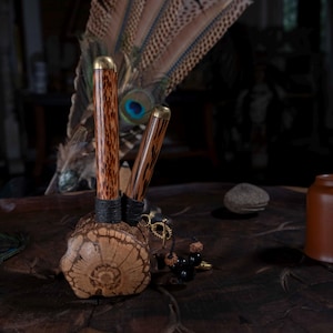 Kuripe per tabacco da fiuto Hape - Pipa in legno di Ayawaska per la medicina sacra a base di erbe