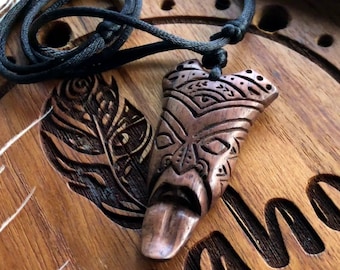 Shaman Necklace - Protection Amulet - Shamanic Tools - Natural Wood Beads - Protection Kit - Good Luck Amulet