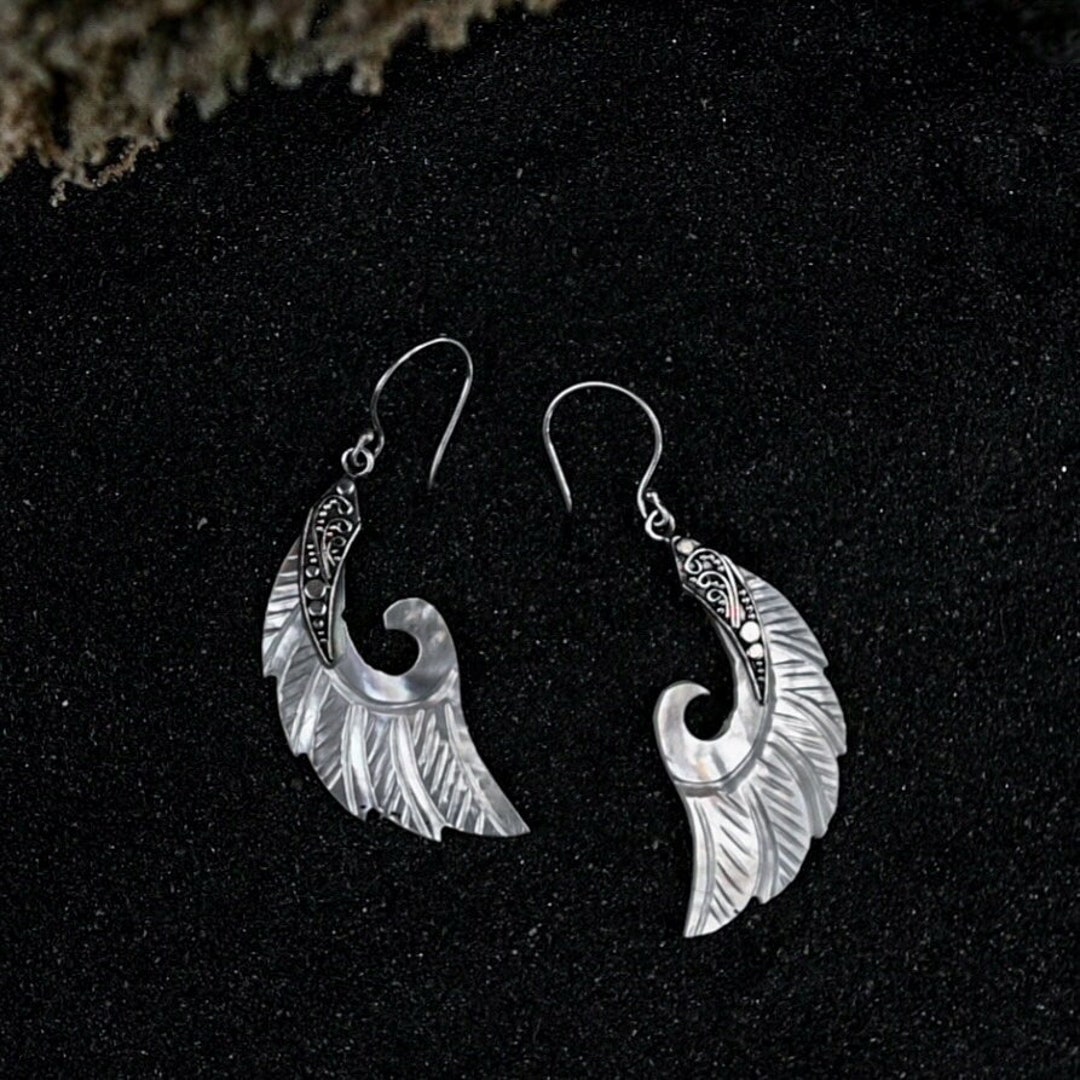 Lot De 3 Paires De Boucles D'oreilles Artisanales De Bali - Plaqué Argent, Crochet, Fait Main En Indonésie