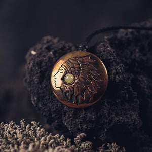 Amulet ochronny - Ye Ming Zhu - Zestaw ochronny - Narzędzia szamańskie - Amulet szczęścia - Męski medalion - Biżuteria perska