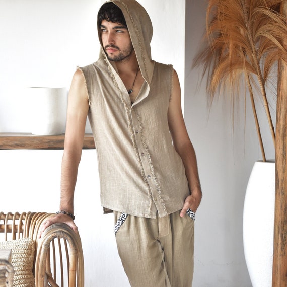 Boho Cotton Festival Hoodie: Shamanic Tribal Jacket