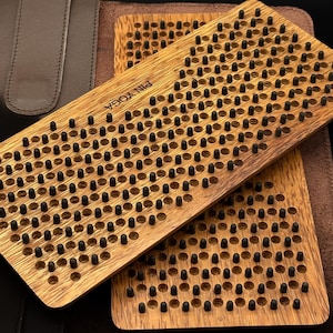 Rosewood Spike Sadhu Board: Coconut Wood Acupressure Yoga Tool