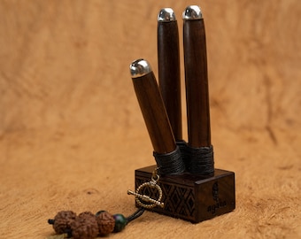 Kuripe-Pfeife für Hape-Schnupftabak – Rauchpfeife aus Holz für heilige Kräutermedizin – schamanische Werkzeuge – Kuripe-Applikator
