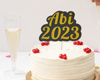Abitur 2026 Kuchen-topper glitter voor decoratie Abi Abschlussfeier Abschluss-cadeau Abi 2025
