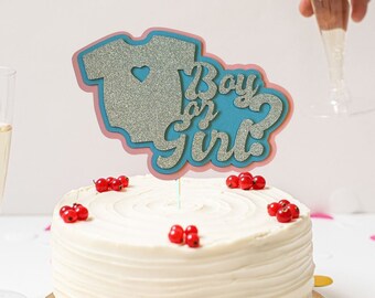 Babyparty voor jongen of meisje Kuchen Topper voor genderreveal Baby Party Kuchen Aflage Torten Decoratie Geburt