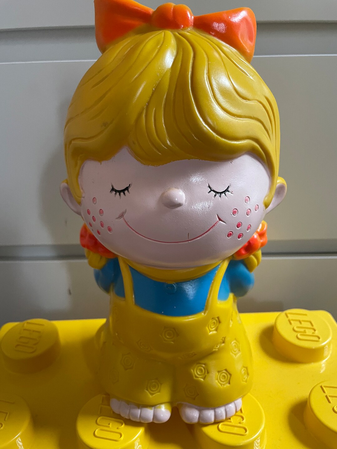 1973 Russ Berrie Little Girl Piggy Bank Etsy