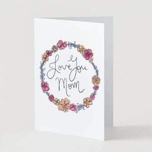 Printable Mother’s Day Card | Colorful Floral Mother’s Day | Love You ...