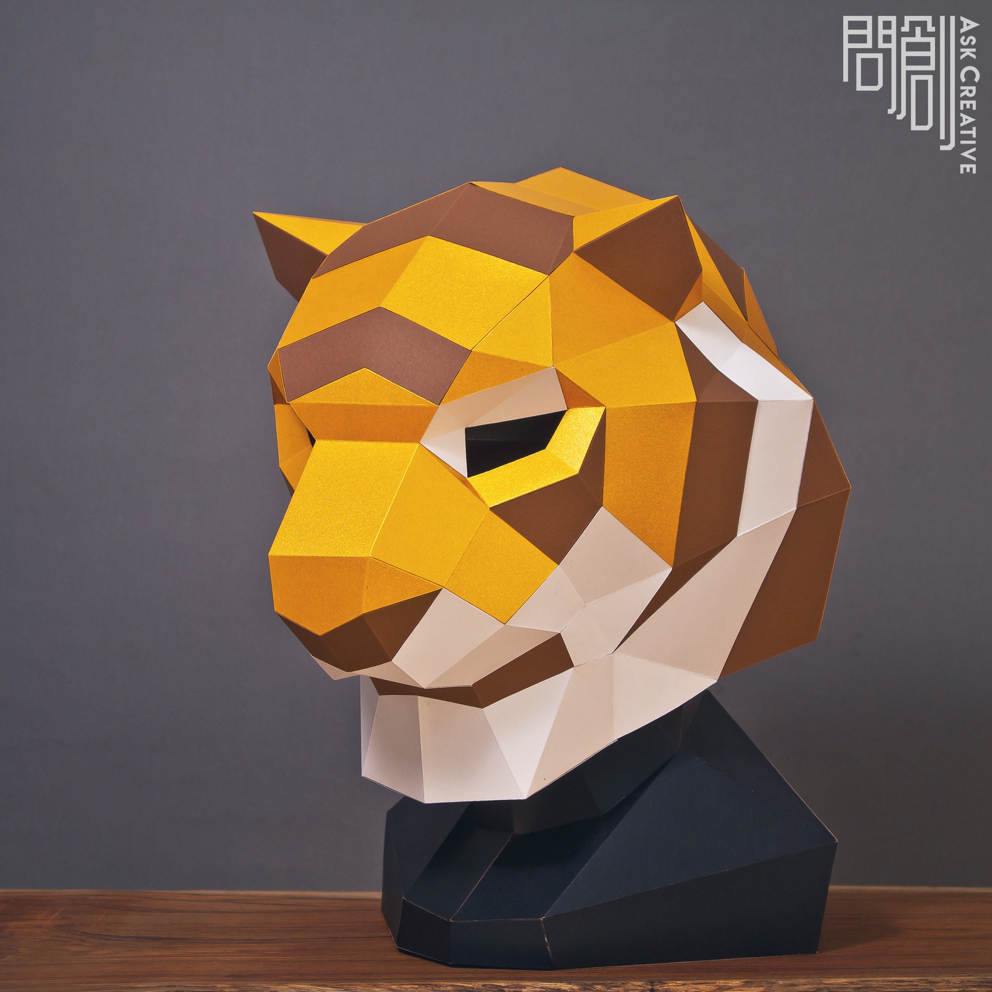 Ripley - MÁSCARA 3D PARA ARMAR MODELO TIGRE