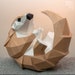 Pangolin Paper Model papercraft DIY Low Poly PDF | Etsy