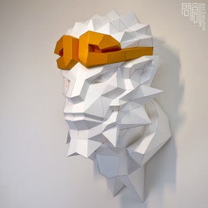Monkey King Paper Model,papercraft ,journey to the West, Low Poly , PDF ...