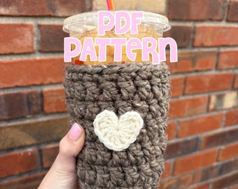 crochet pattern - chunky cup cozy