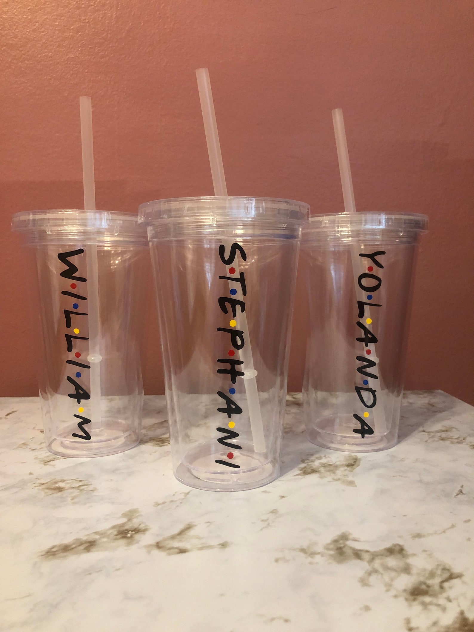 Friends Inspired Tumbler Personalized Friends Tumbler Etsy