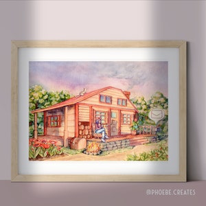 Fanart de Stardew Valley, Mi Granja, Impresión artística de mi ilustración en acuarela, 4x6, 5x7, A5, Regalo, Decoración