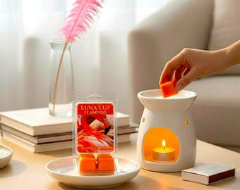 Flamingo Wax Melt, Sexy, Flirty Scent, Gardenia, Bergamot, Soy Blend