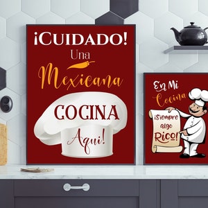 Cocina Mexicana Print, Arte de Pared, Mexican Print, Mexican Wall Art, Foodie Gift, Cocina, Food Wall Art, Casa, Mexican Kitchen Print