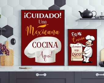 Cocina Mexicana Print, Arte de Pared, Mexican Print, Mexican Wall Art, Foodie Gift, Cocina, Food Wall Art, Casa, Mexican Kitchen Print