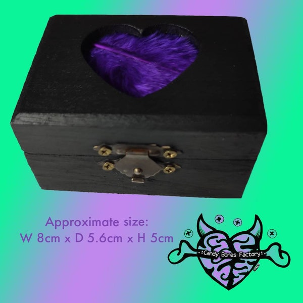 Gothic jewellery box purple