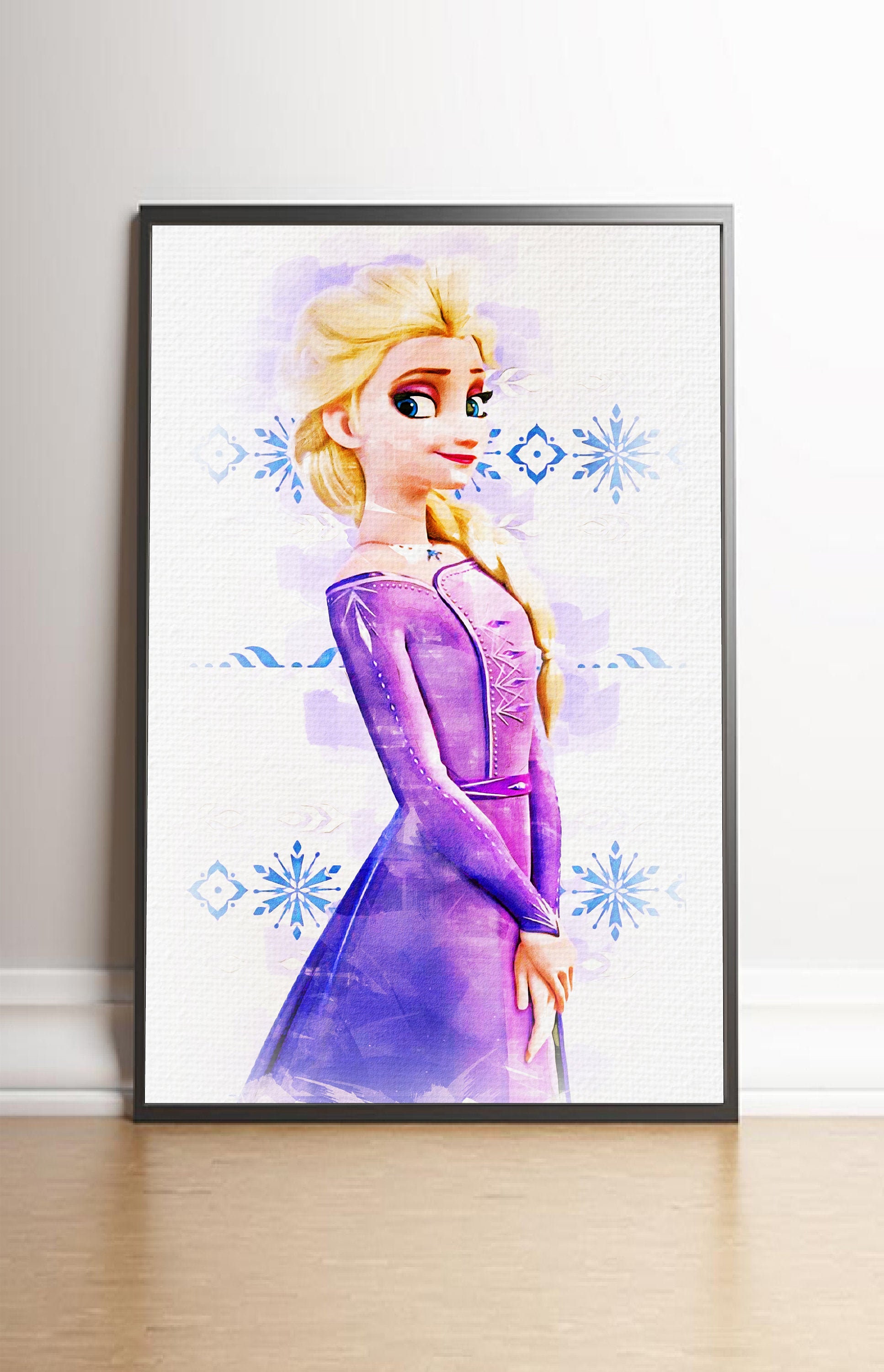Frozen Print Art Poster Elsaprint Artwork Poster Nursery Etsy