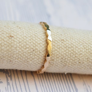 Gold plated ring ring, thin ring, phalanx ring, oval pattern, minimalist stackable and cumulative ring - gift for her