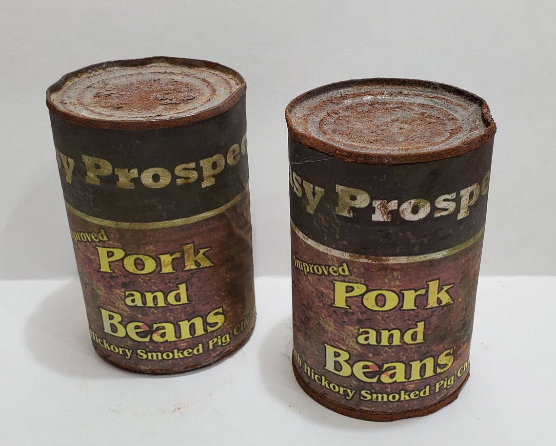 Pork and Beans Inspired by Fallout 1/1 Scale Prop Etsy
