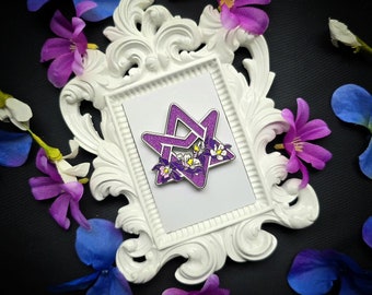 Astro Aroha Floral inspired kpop enamel pin