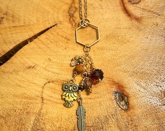 Owl Pendant - Athena : Goddess of Wisdom