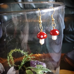 Wonderland Mushroom Earrings