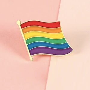 LGBT Pride Rainbow Flag Enamel Pin