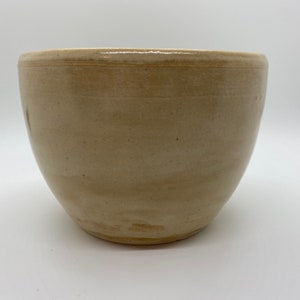 Hand Thrown Stoneware Planter, Cream Colored Planter, Cream Colored Succulent Planter, Small Planter, Succulent Planter With Drainage Hole