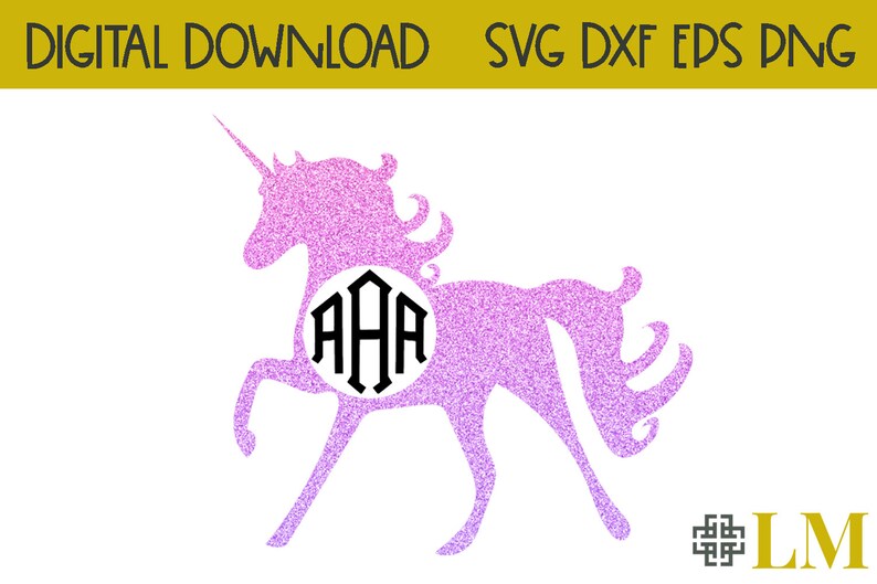 Free Free Unicorn Svg Monogram 546 SVG PNG EPS DXF File