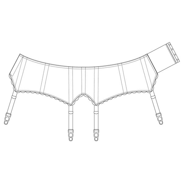 Skirt Garter Belt Etsy