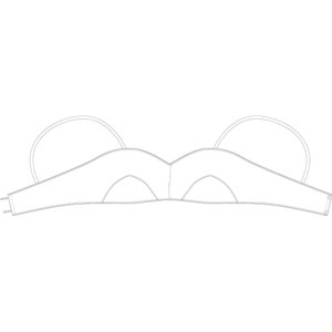 c. 1920s Bandeau Bra Pattern PDF - Original Historical Garment Pattern Size S