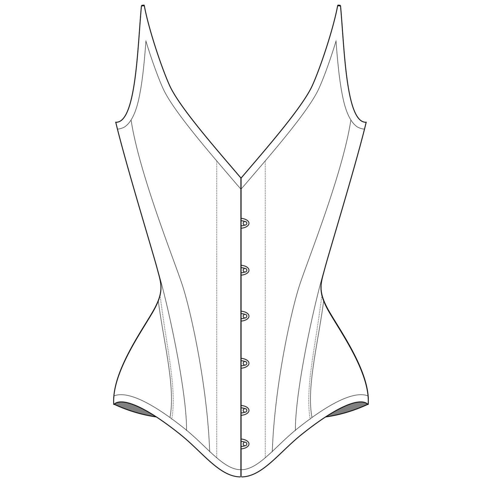 Morganthia Corset Design · How To Make A Corset · Drawing