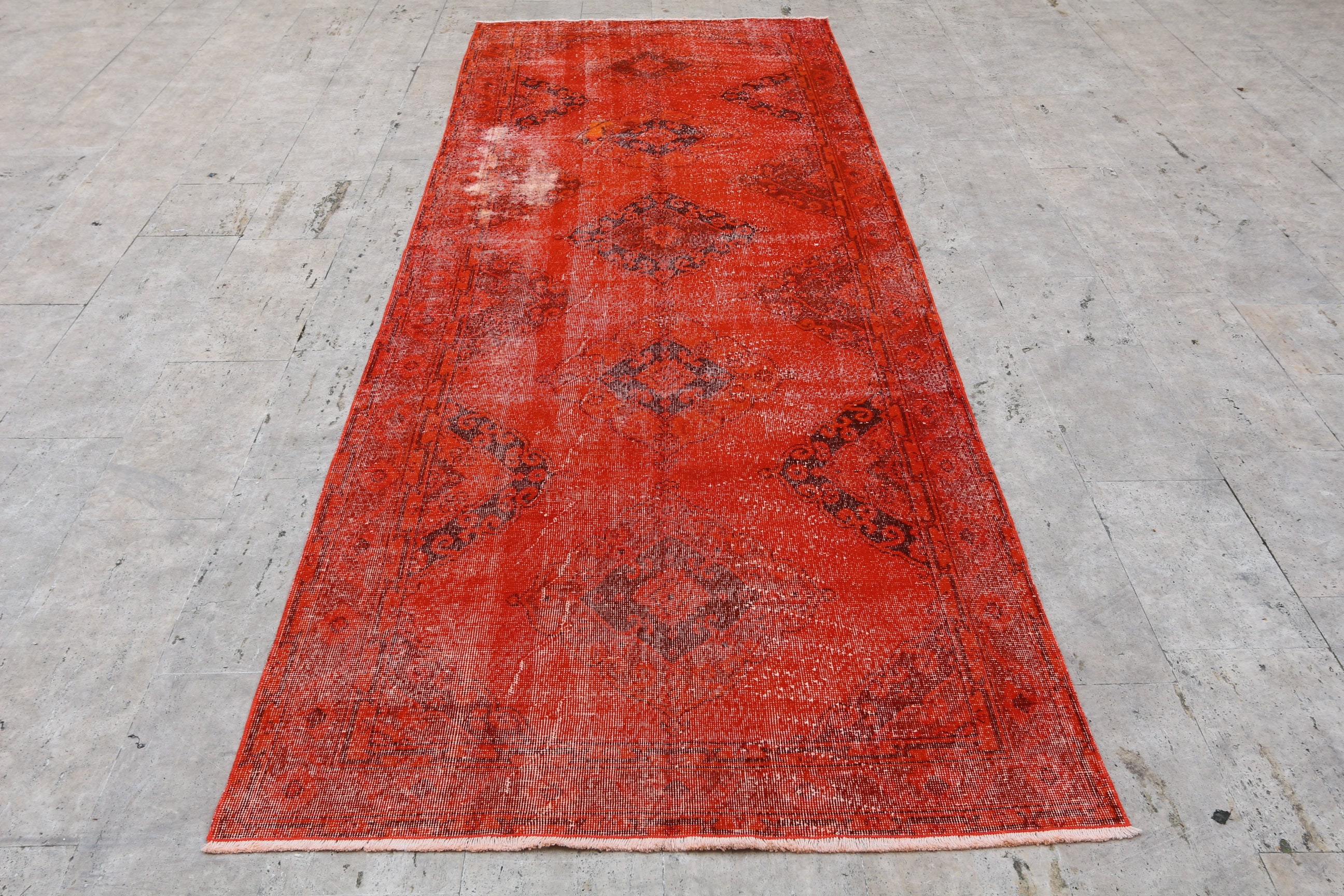 Orange Runner Rug 12'7x4'7ft 387x145cm Etsy UK