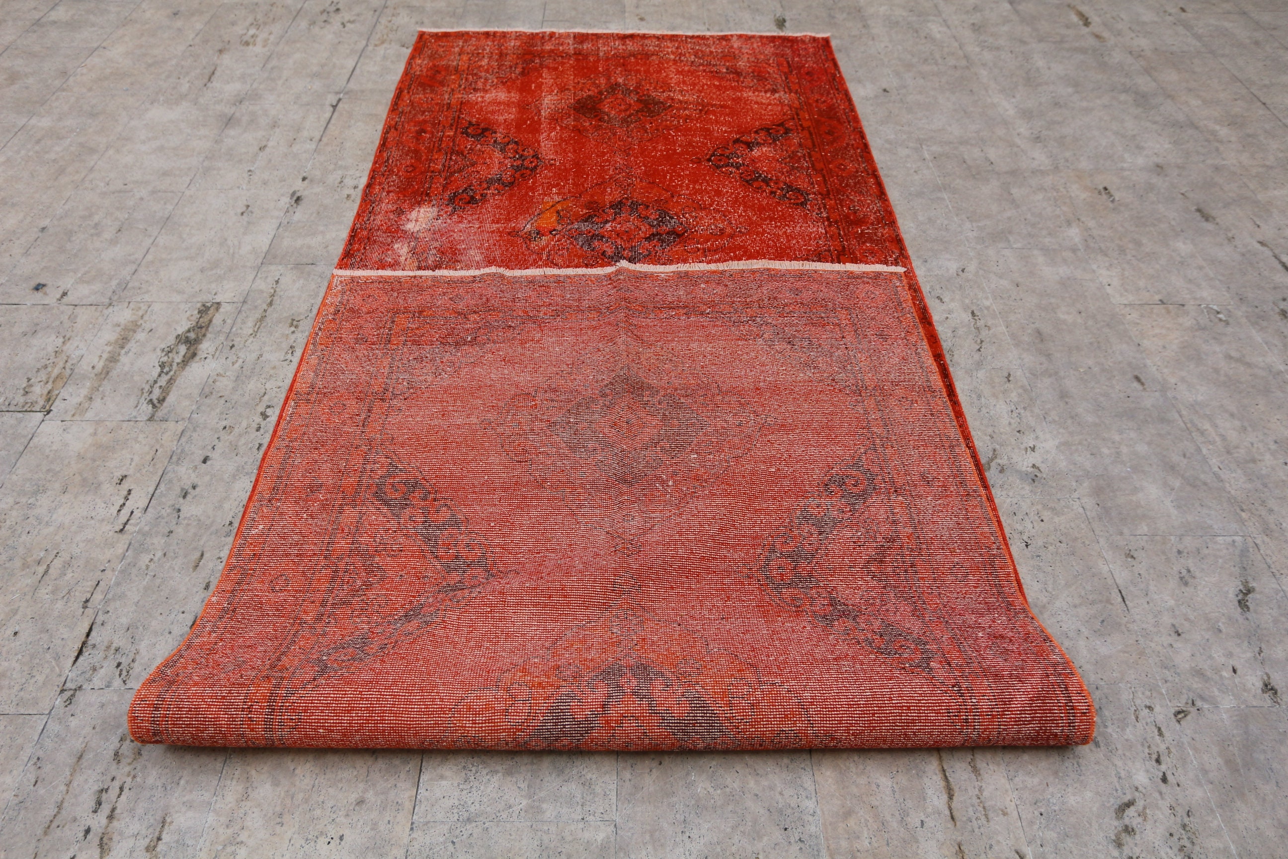 Orange Runner Rug 12'7x4'7ft 387x145cm Etsy UK