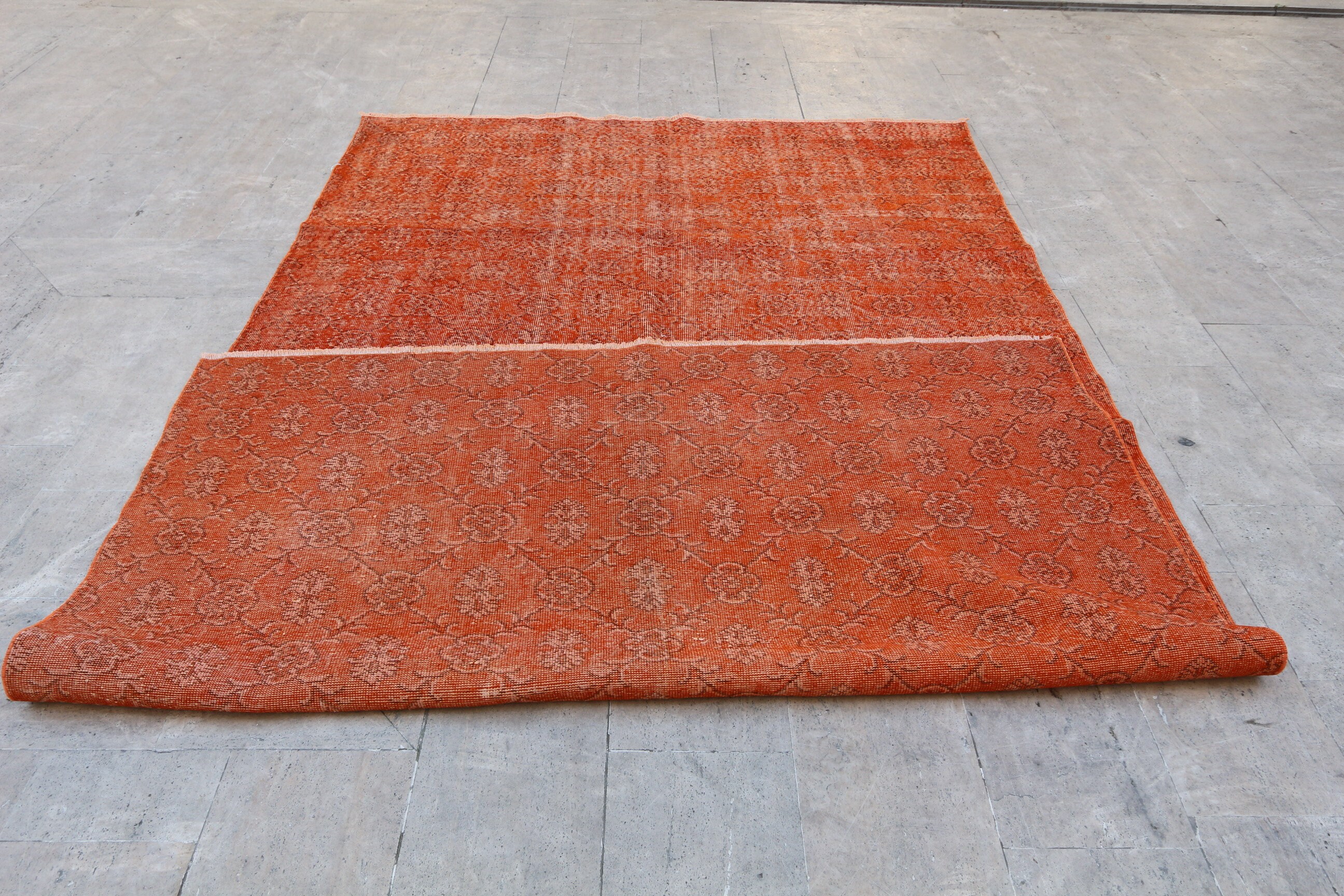 Orange carpet 11'1X7' ft 340X214 cm Oversize Etsy
