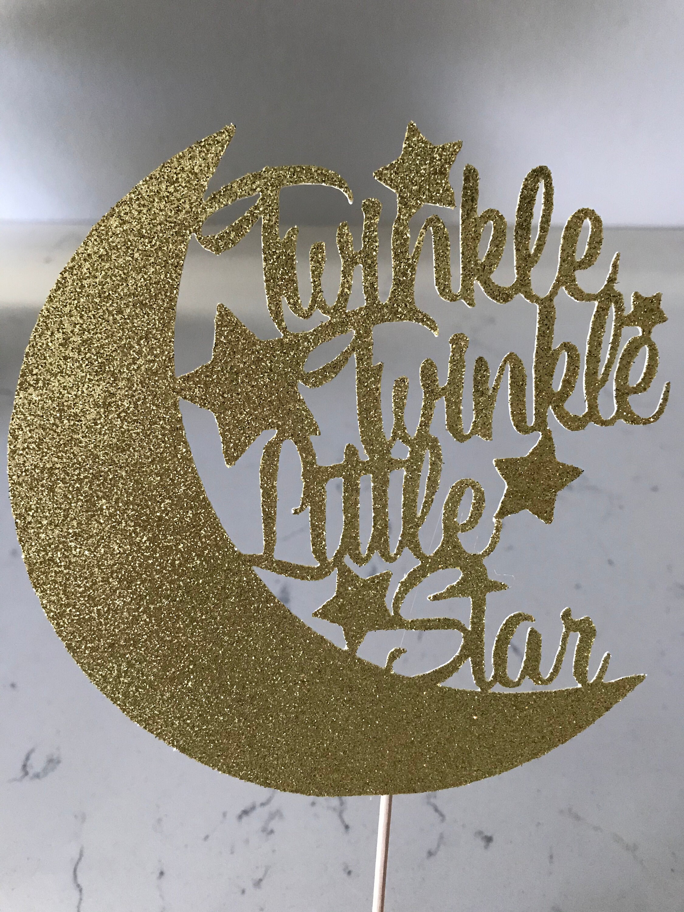 Twinkle Twinkle Little Star Cake Topper Baby Shower Party | Etsy