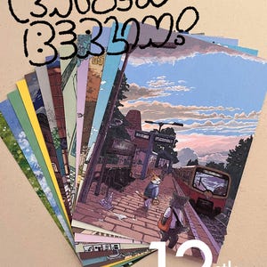 May include: A set of 12 mini art cards featuring illustrations of Berlin scenes. The cards display various colorful images, including cityscapes and artwork. The text "KATZEN BERLIN!" is written in a playful font, with the words "Mini Art Cards" and "12 stk SET" also visible.