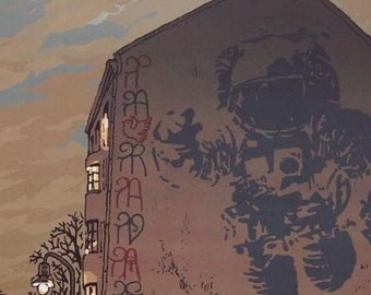 Póster A2/A3 “Vemos la misma luna” (Oranienstraße)