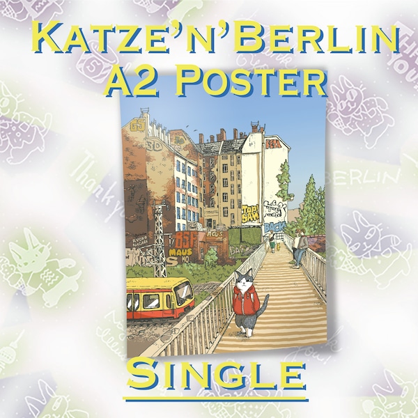 Berlin Poster "Katze'n'Berlin" A2