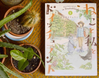 Manga cómico japonés "Katze und Ich in Deutschland Vol.1 a 6" (solo en japonés)