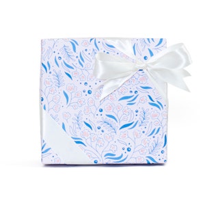 Pink Bluebell – small square, pre-wrapped gift box