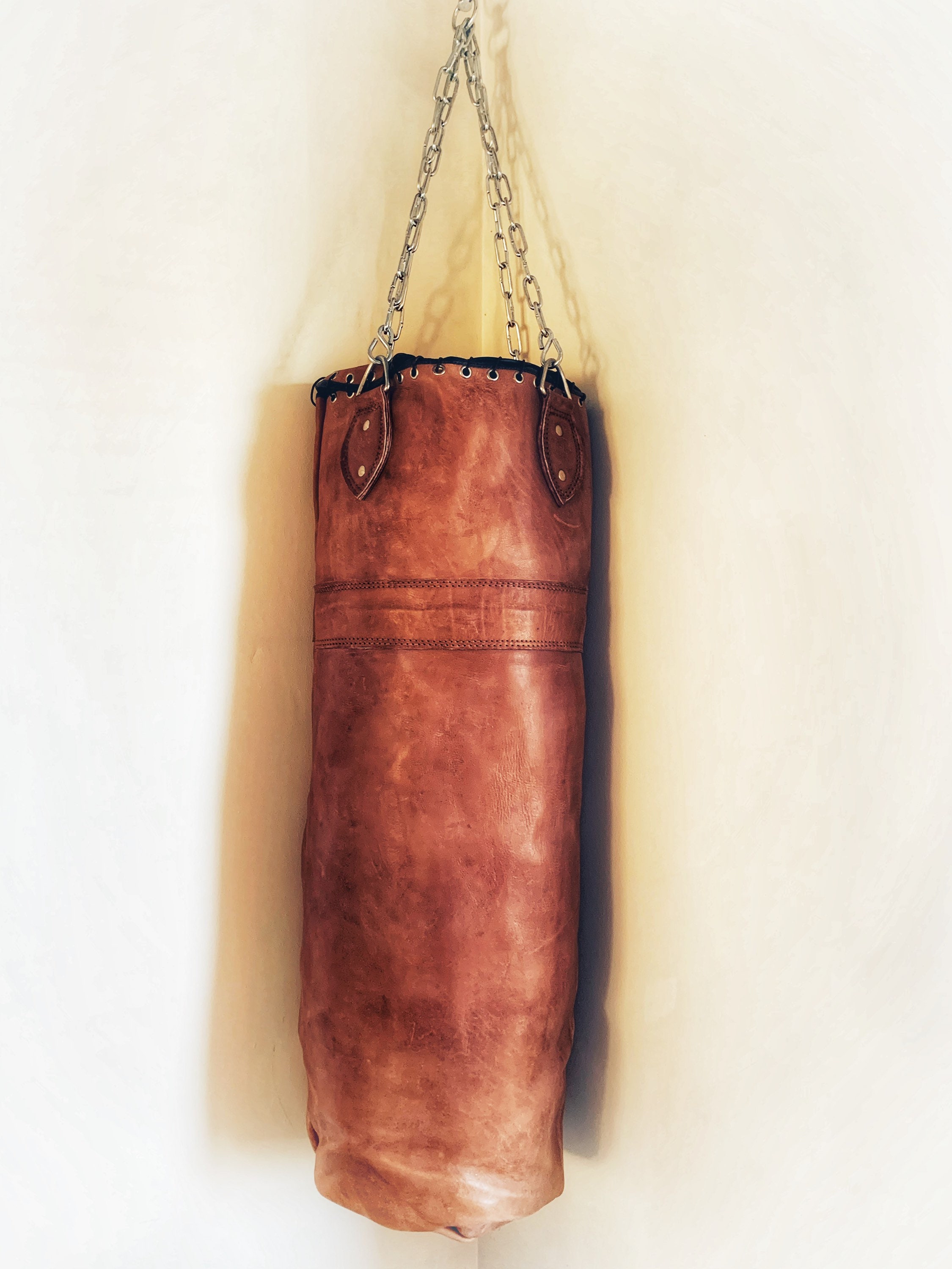 Retro Reborn Vintage Style Boxing Bag / Punch Bag With Hanging Chain