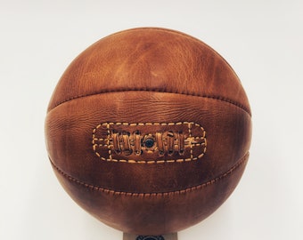 Retro Reborn Real Leather Vintage Style Basketball