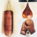 Retro Reborn Bundle Leather Boxing Bag, Boxing Gloves, Speedball In Brown Tan Leather 